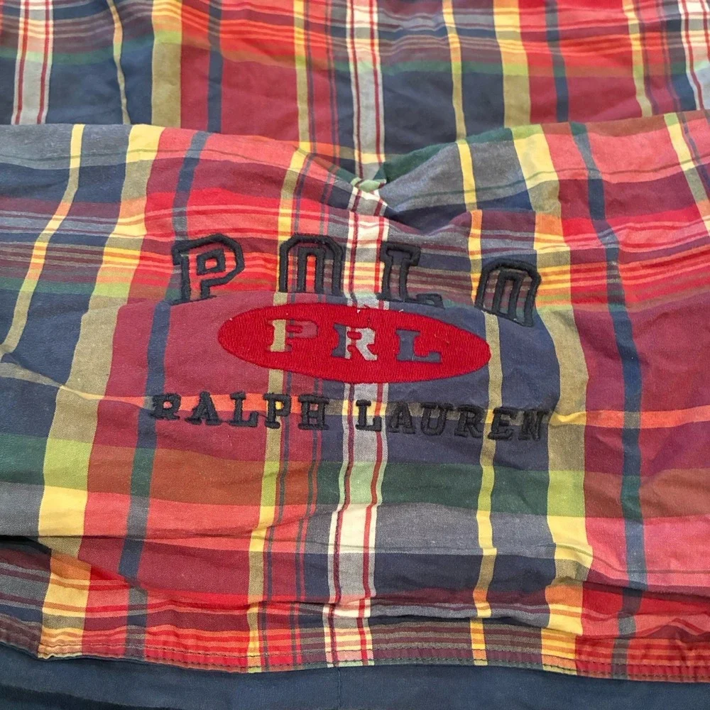 Vintage Lauren Ralph Lauren  Down Alternative Filled Comforter Twin Size Plaid